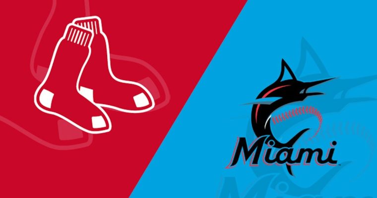 red sox vs miami marlins match player stats