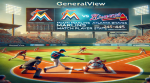 miami marlins vs atlanta braves match player stats