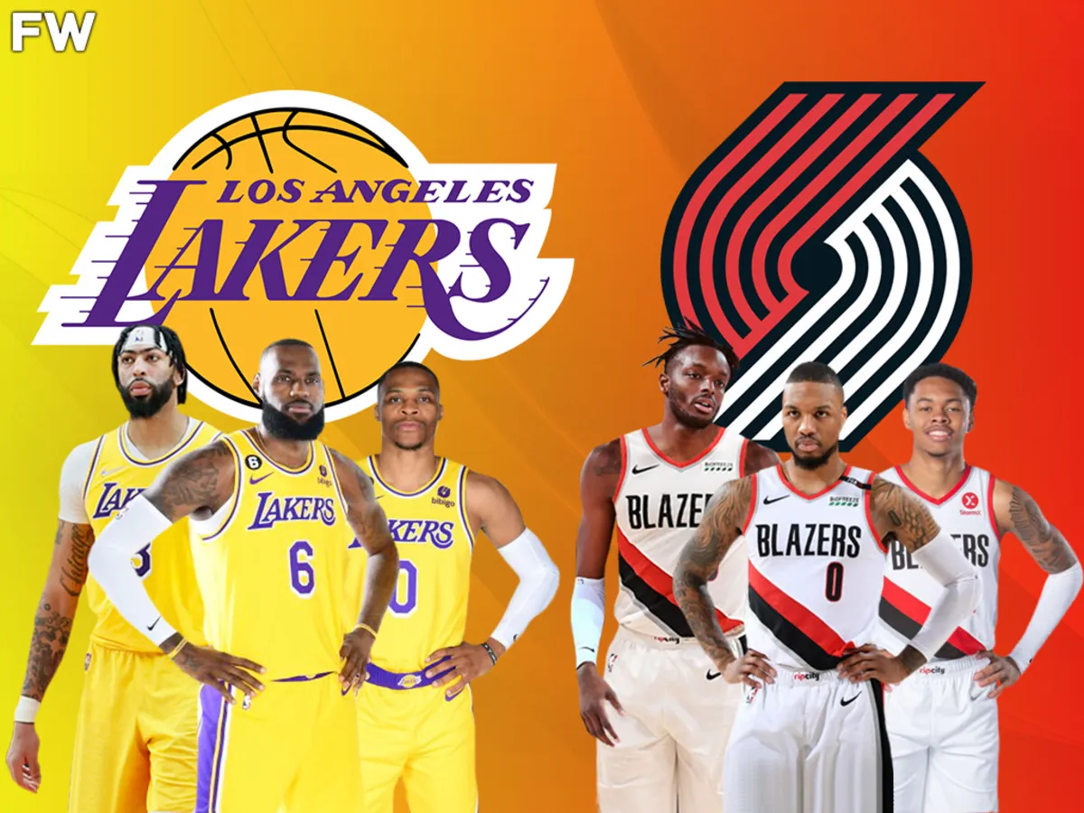 portland trail blazers vs lakers match player stats